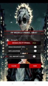 Deadlox FF Mobile Panel 1